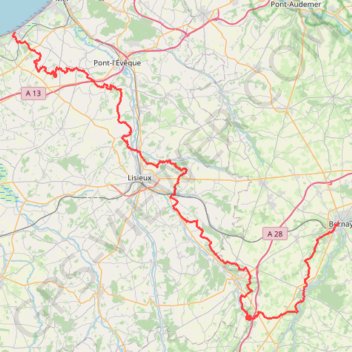 Itinéraire GR26 De Bernay (Eure) à Villers-sur-Mer (Calvados) (2020), distance, dénivelé, altitude, carte, profil, trace GPS