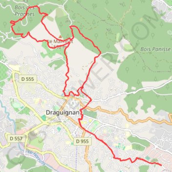 Itinéraire Le Malmont - Bois des Prannes, distance, dénivelé, altitude, carte, profil, trace GPS