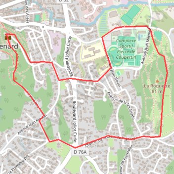 Itinéraire Chateaurenard, distance, dénivelé, altitude, carte, profil, trace GPS