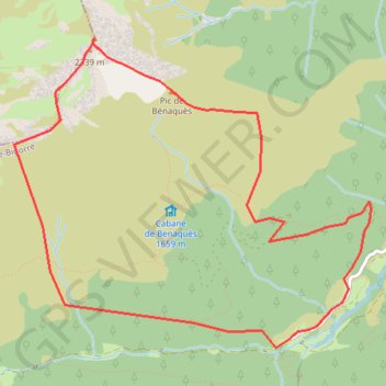 Itinéraire Pic de Montaigu, distance, dénivelé, altitude, carte, profil, trace GPS