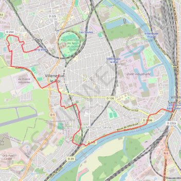 Itinéraire Tous en Seine ! - Orly, distance, dénivelé, altitude, carte, profil, trace GPS