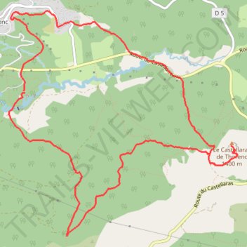 Itinéraire 2024 12 20 - castellaras de thorenc chateau des 4 tours Pix, distance, dénivelé, altitude, carte, profil, trace GPS