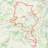 Itinéraire parcours 3 (75.51km), distance, dénivelé, altitude, carte, profil, trace GPS