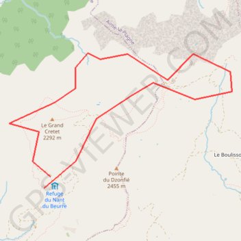 Itinéraire J2 Nan du beurre Guillaume, distance, dénivelé, altitude, carte, profil, trace GPS