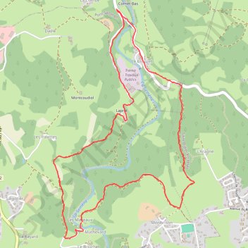 Itinéraire Autour de la Semène - La Séauve-sur-Semène, distance, dénivelé, altitude, carte, profil, trace GPS