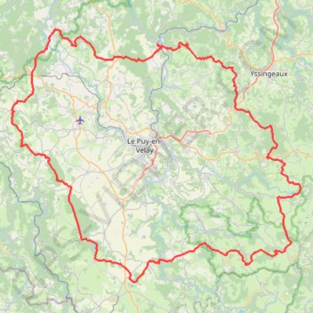 Itinéraire [Itinéraire] GR40 Tour des volcans du Velay, distance, dénivelé, altitude, carte, profil, trace GPS