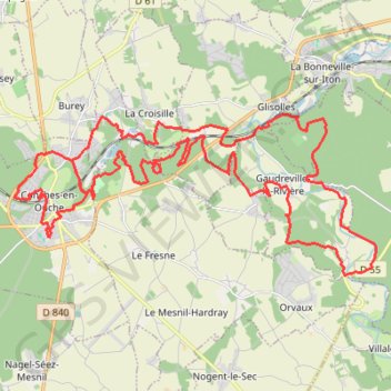 Itinéraire Rando les Chemins Conchois, distance, dénivelé, altitude, carte, profil, trace GPS