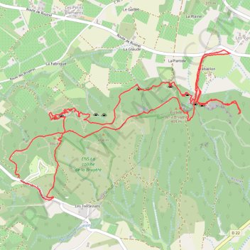 Itinéraire Villars - Les ocres de la Bruyère 11km 350m 14-04-2022, distance, dénivelé, altitude, carte, profil, trace GPS