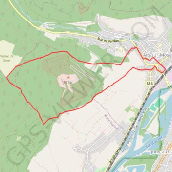 Itinéraire Ars-Gare - Pierre-qui-Tourne - Plaine de Geai, distance, dénivelé, altitude, carte, profil, trace GPS