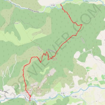 Itinéraire Orpierre - Trescléoux, distance, dénivelé, altitude, carte, profil, trace GPS
