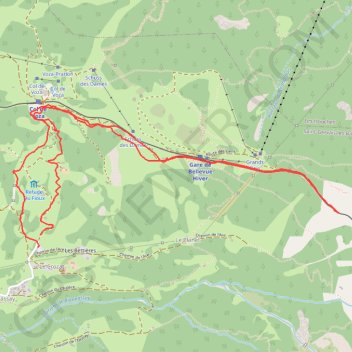 Itinéraire Vers le Mont Lachat, distance, dénivelé, altitude, carte, profil, trace GPS