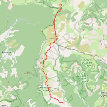 Itinéraire De Chatillon à Pré Peyret, distance, dénivelé, altitude, carte, profil, trace GPS