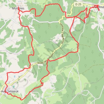 Itinéraire Périgord Cadouin, distance, dénivelé, altitude, carte, profil, trace GPS