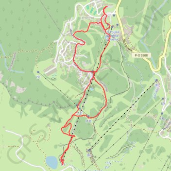 Itinéraire Ogorjelica, distance, dénivelé, altitude, carte, profil, trace GPS