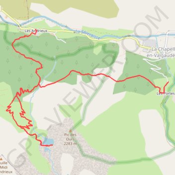 Itinéraire Lac de Pétarel, distance, dénivelé, altitude, carte, profil, trace GPS
