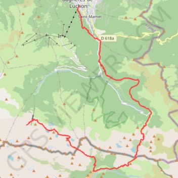 Itinéraire Go maupas, distance, dénivelé, altitude, carte, profil, trace GPS
