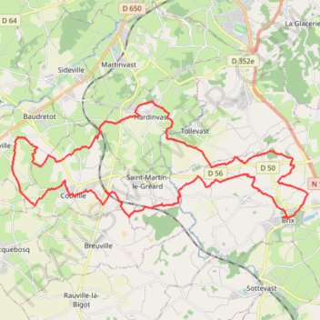 Itinéraire 1 - VTT_36KMS_2023, distance, dénivelé, altitude, carte, profil, trace GPS