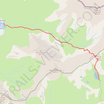 Itinéraire J3 Col Malrif, distance, dénivelé, altitude, carte, profil, trace GPS