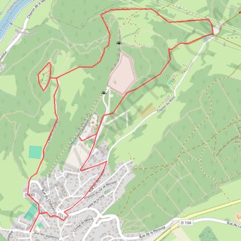 Itinéraire Le Château médiéval - Doubs, distance, dénivelé, altitude, carte, profil, trace GPS