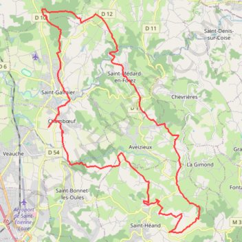 Itinéraire La montée aux Antènes - Chamboeuf, distance, dénivelé, altitude, carte, profil, trace GPS