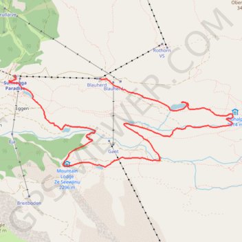 Itinéraire Randonnée des 5 lacs, distance, dénivelé, altitude, carte, profil, trace GPS