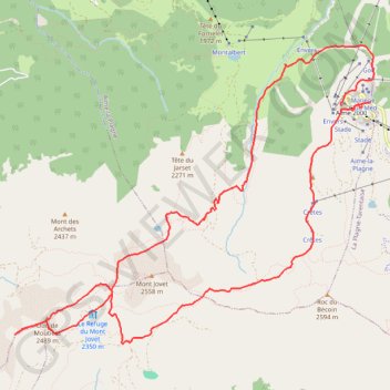 Itinéraire Tricotage autour du Dou de Moutiers, distance, dénivelé, altitude, carte, profil, trace GPS