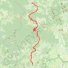 Itinéraire Circuit dans le Morvan Etape 6, distance, dénivelé, altitude, carte, profil, trace GPS