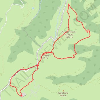 Itinéraire Pic d'Orisson, Itsasegi et Rocher de Zerkupe depuis la Vierge d'Orisson, distance, dénivelé, altitude, carte, profil, trace GPS