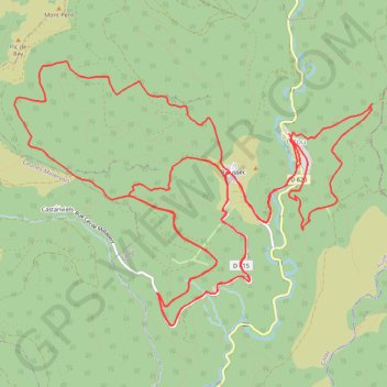 Itinéraire Citou, distance, dénivelé, altitude, carte, profil, trace GPS