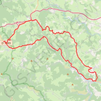 Itinéraire De Noirétable à Saint-Sixte, distance, dénivelé, altitude, carte, profil, trace GPS