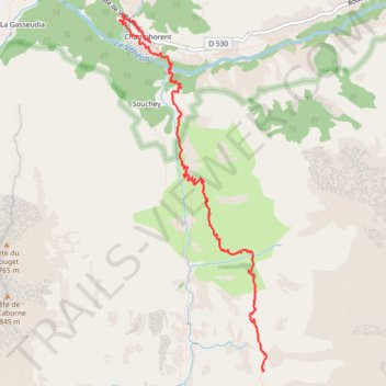 Itinéraire Approche - lac des Fétoules, distance, dénivelé, altitude, carte, profil, trace GPS