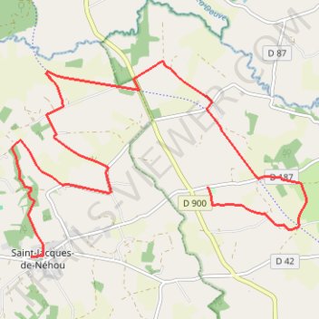 Itinéraire 1 - Rando 13 km, distance, dénivelé, altitude, carte, profil, trace GPS