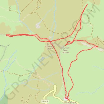 Itinéraire 753 Soum de Grum, distance, dénivelé, altitude, carte, profil, trace GPS