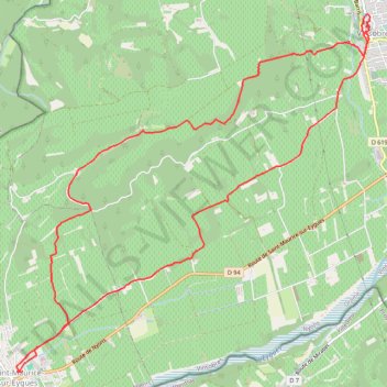 Itinéraire Vinsobres, distance, dénivelé, altitude, carte, profil, trace GPS