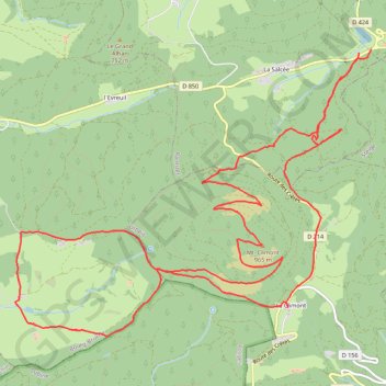Itinéraire STEIGE et le CLIMONT, distance, dénivelé, altitude, carte, profil, trace GPS
