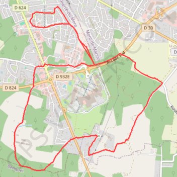 Itinéraire Randonnée autour de Saint Pierre du Mont (40), distance, dénivelé, altitude, carte, profil, trace GPS