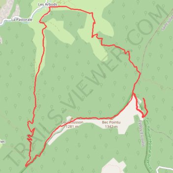Itinéraire OpenLayers.Feature.Vector_7017, distance, dénivelé, altitude, carte, profil, trace GPS