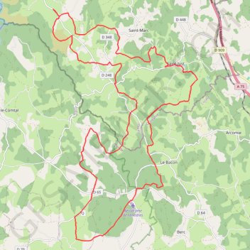 Itinéraire Montchanson, distance, dénivelé, altitude, carte, profil, trace GPS