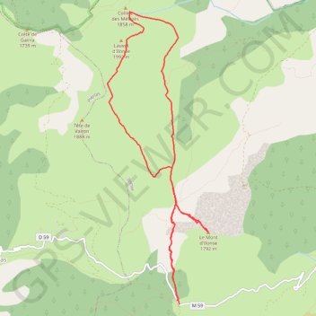 Itinéraire Lauvet d'Ilonse, distance, dénivelé, altitude, carte, profil, trace GPS
