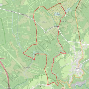 Itinéraire Trôs-Maret - Fagnes-12396401, distance, dénivelé, altitude, carte, profil, trace GPS