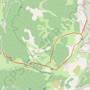 Itinéraire Rando Le Grand Veymont Via Plateau de Beurre, distance, dénivelé, altitude, carte, profil, trace GPS