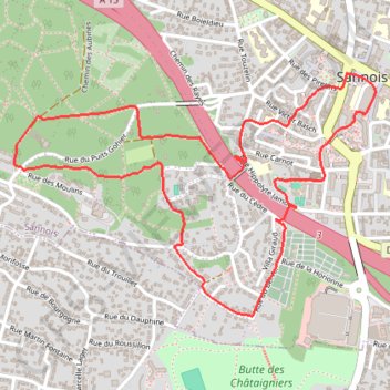 Itinéraire Sannois, distance, dénivelé, altitude, carte, profil, trace GPS