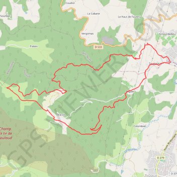 Itinéraire total 2, distance, dénivelé, altitude, carte, profil, trace GPS