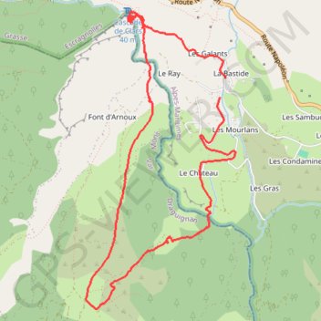Itinéraire Randonnée à Escragnolles, distance, dénivelé, altitude, carte, profil, trace GPS
