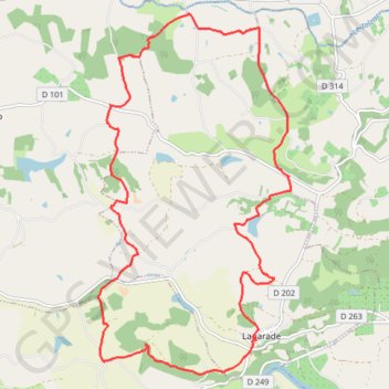 Itinéraire 2018LaparadeStPierre, distance, dénivelé, altitude, carte, profil, trace GPS