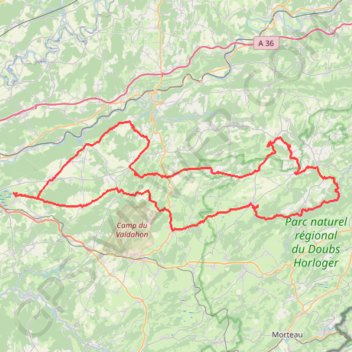 Itinéraire La Diagonale du Doubs - Saône, distance, dénivelé, altitude, carte, profil, trace GPS