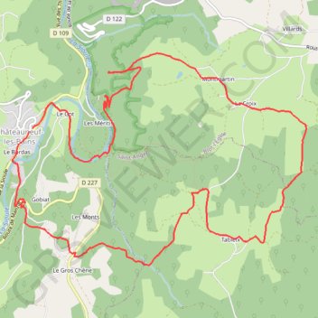 Itinéraire La chapelle Saint-Valentin - Chateauneuf-les-Bains, distance, dénivelé, altitude, carte, profil, trace GPS