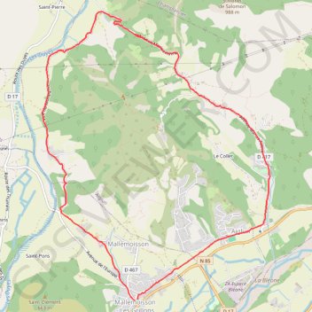 Itinéraire Boucle au nord de Mallemoisson, distance, dénivelé, altitude, carte, profil, trace GPS