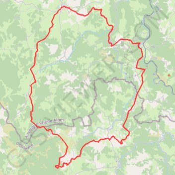 Itinéraire Boucle VTT depuis Montagnac (Lozère), distance, dénivelé, altitude, carte, profil, trace GPS