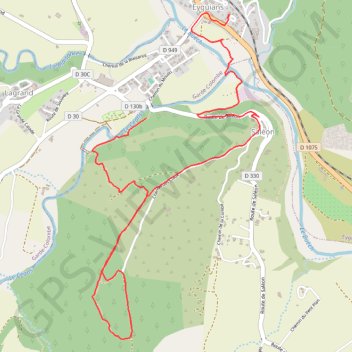 Itinéraire Eyguians - Saléon, distance, dénivelé, altitude, carte, profil, trace GPS
